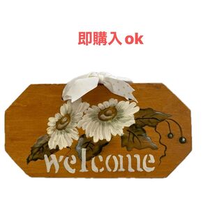 木製 Welcomeボード 壁飾り インテリア