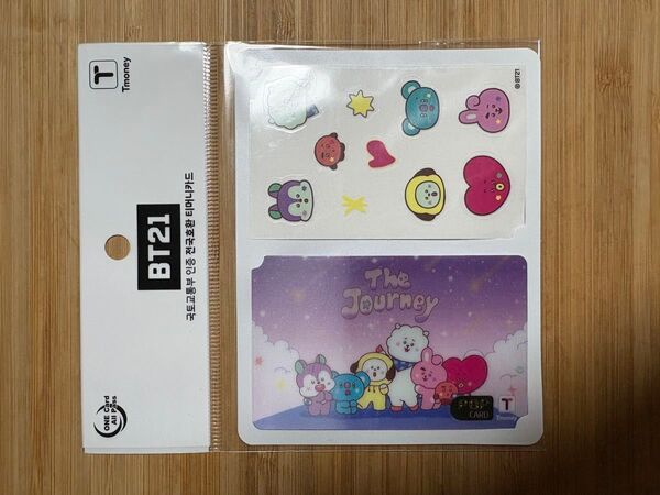 【韓国限定】bt21 Tmoney card Tマネーカード ステッカー付き