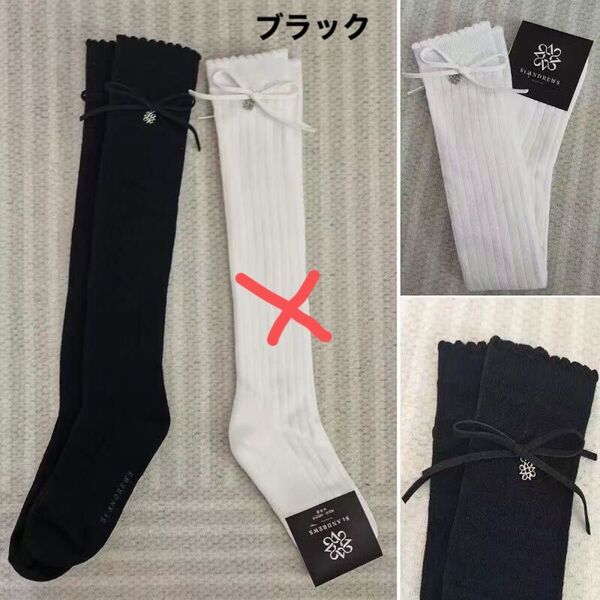 StANDREWSゴルフ レディース リボンハイソックス セントアンドリュース