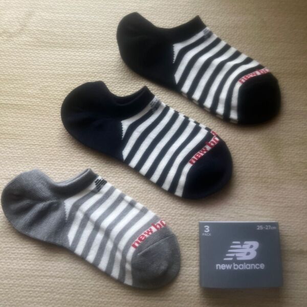 new balance ニューバランス ソックス(靴下) 3足組 サイズ 25〜27cm