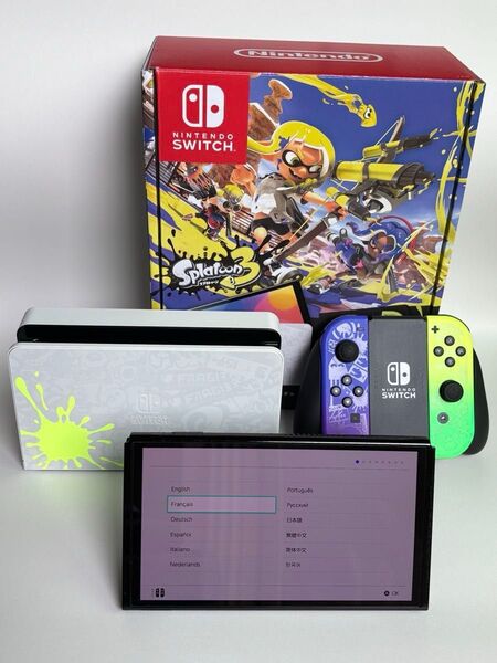 美品 ニンテンドースイッチ 有機ELモデル スプラトゥーン3 エディション SWITCH Splatoon 延長保証書付