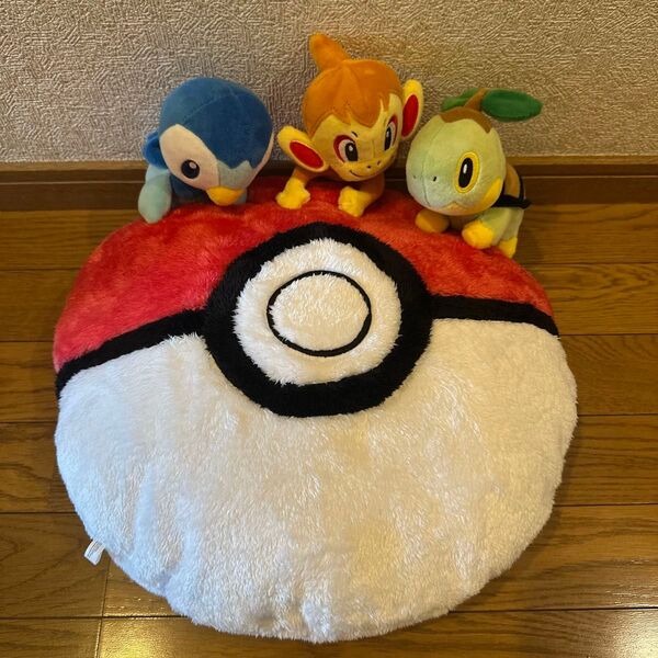 ぬいぐるみ ポケットモンスター ポケモン 一番くじ みんなでゲームぬいぐるみ ポッチャマ ヒコザル ナエトル モンスターボール