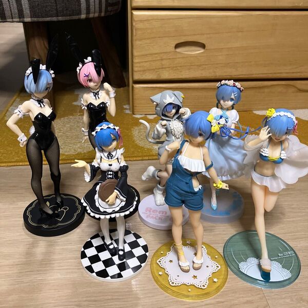 Re:ゼロから始める異世界生活 フィギュア 7体セット まとめ売り ジャンク