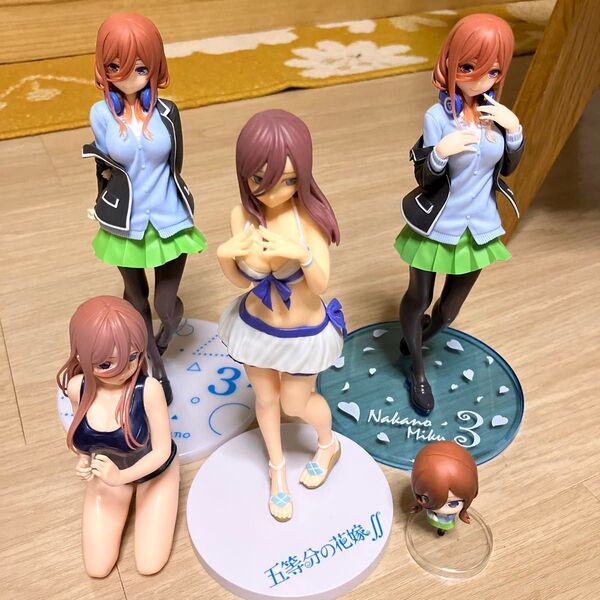 五等分の花嫁 中野三玖 フィギュア 5体セット