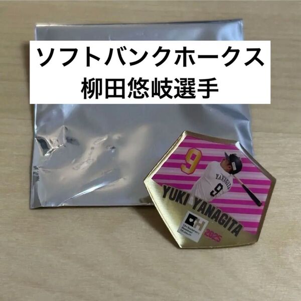 【匿名】福岡ソフトバンクホークス #9 柳田悠岐 ピンバッジ 非売品 2025年