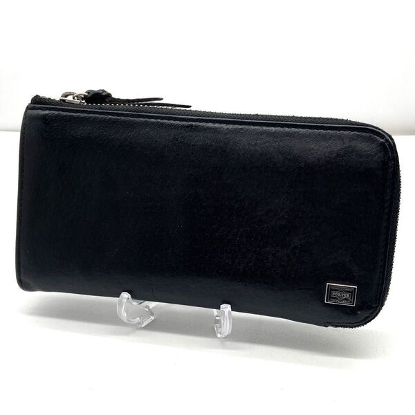 PORTER WONDER LONG WALLET ポーター ワンダー ロングウォレット 長財布 L字ファスナー 黒 カモフラ