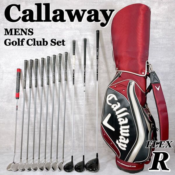 キャロウェイ X HOT メンズ ゴルフ クラブセット 初心者 フレックスR Callaway キャディバッグ フルセット ゴルフ