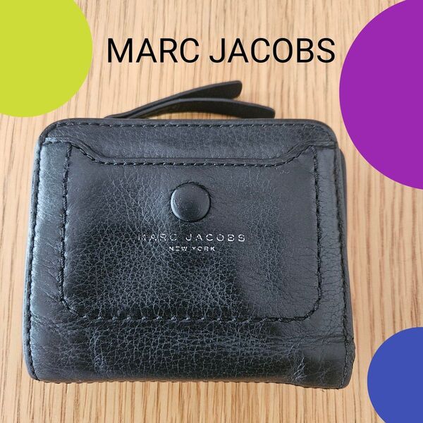 【 訳あり品!! 】 MARC JACOBS マークジェイコブス 二つ折り ウォレット