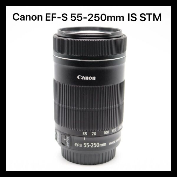 超美品 【Canon EF-S 55-250mm F4-5.6 IS STM】 キャノン ズームレンズ 初期不良返品対応あり