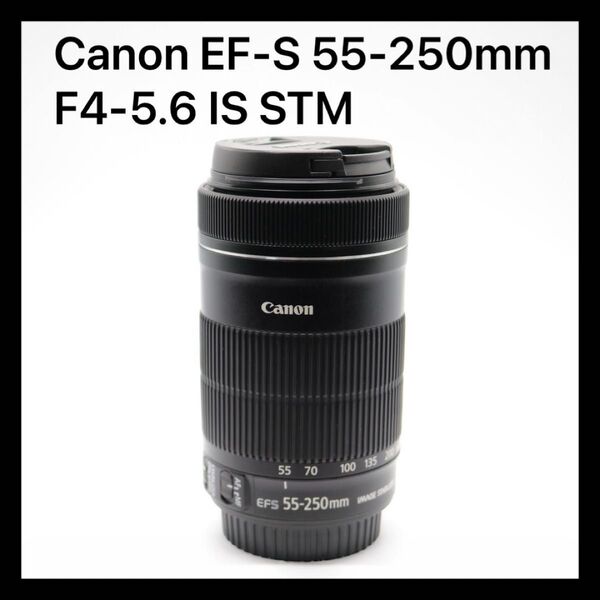 超美品 【Canon EF-S 55-250mm F4-5.6 IS STM】 キャノン ズームレンズ 望遠レンズ 安心取引き