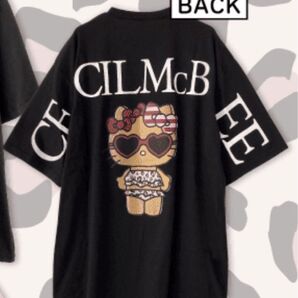 新品未使用 CECIL Mc BEE×キティちゃん コラボ 日焼けキティ Tシャツ 半袖 ブラック Mサイズ
