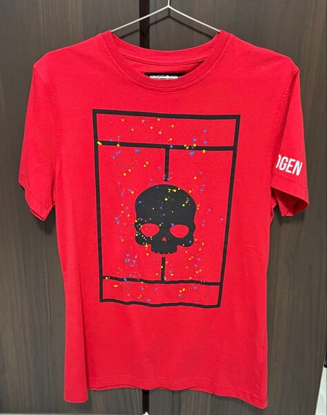 ハイドロゲン★テニス★コートTシャツ★レッド★Sサイズ★