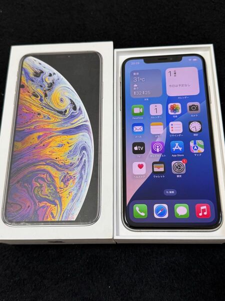 iPhone XS Max 512GB silver simフリー 美品 判定◯