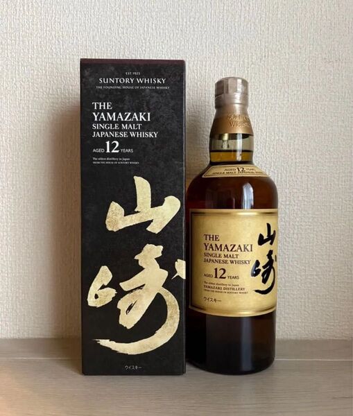 サントリー シングルモルト ジャパニーズ ウイスキー 山崎12年 箱あり ホロ有 SUNTORY