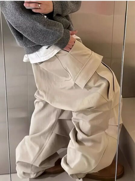 バギー カーゴパンツ XXL メンズ パンツボトムス ワイドパンツ ウエストゴム