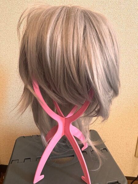 コスプレ ウィッグ ウルフカット シルバー アシスト タグ無し ウィッグ フルウィッグ