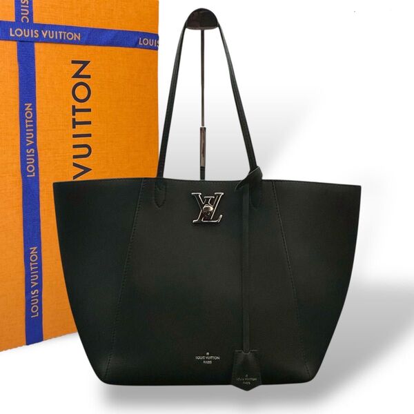 未使用級 ルイヴィトン ロックミー カバ トートバッグ ノワール 黒 LOUIS VUITTON ハンドバッグ
