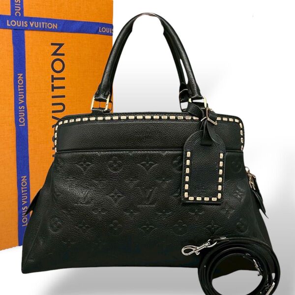 お買い得 ルイヴィトン モノグラム アンプラント ヴォージュ ハンドバッグ LOUIS VUITTON ショルダーバッグ ブラック