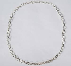 * Curren silver chain necklace * long 70.* Curren group * high purity *[10nn01b]