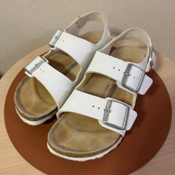 ビルケンシュトック アリゾナ ホワイト 37 24cm BIRKENSTOCK サンダル