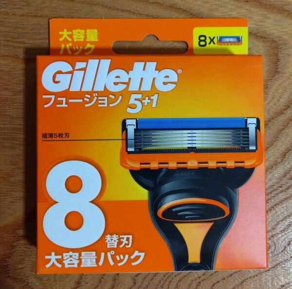 ジレット フュージョン 5+1 替刃8個入 新品未使用未開封 純正品