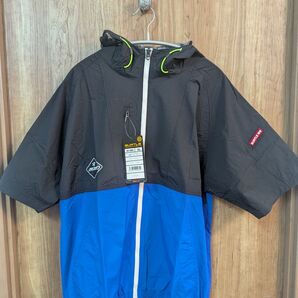バートル AC1086 エアークラフト 半袖パーカーブルゾン 服のみ サーフブルー XLサイズ 上着