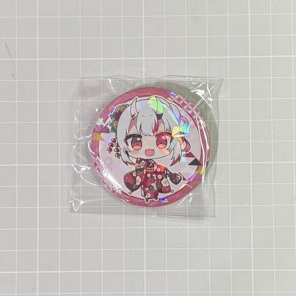 【クーポン消化】百鬼あやめ ほろ〜かる 缶バッジ ホロライブ 京都 スタンプラリー 特典