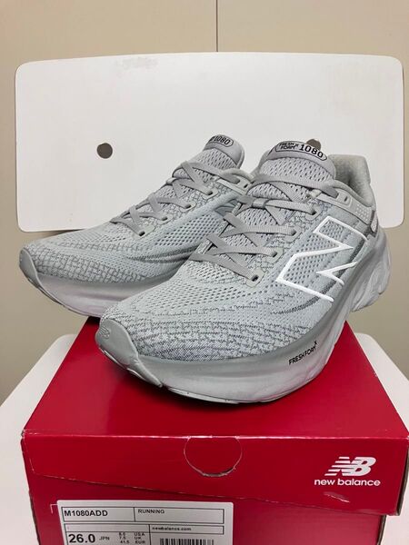 new balance M1080ADD ランニングシューズ グレー 26.0cm 2E ニューバランスフレッシュフォーム
