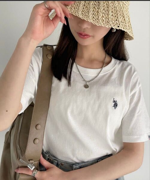 新品タグ付き U.S. POLO ASSN. ベーシック TシャツLL ホワイト