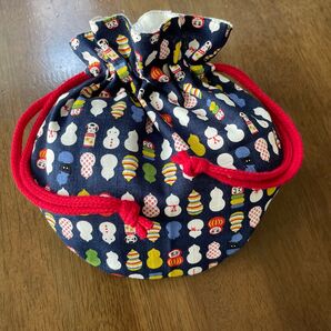 巾着袋 ひょうたん こけし 和風
