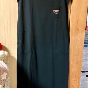 NANGA×FREAK'S STORE/ナンガ 別注 ポケット付き フレンチスリーブワンピース/Tシャツワンピース BLK