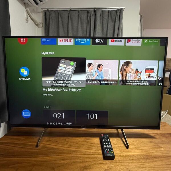 【美品】 SONY 4K液晶テレビ 43V BRAVIA KJ-43X8500H