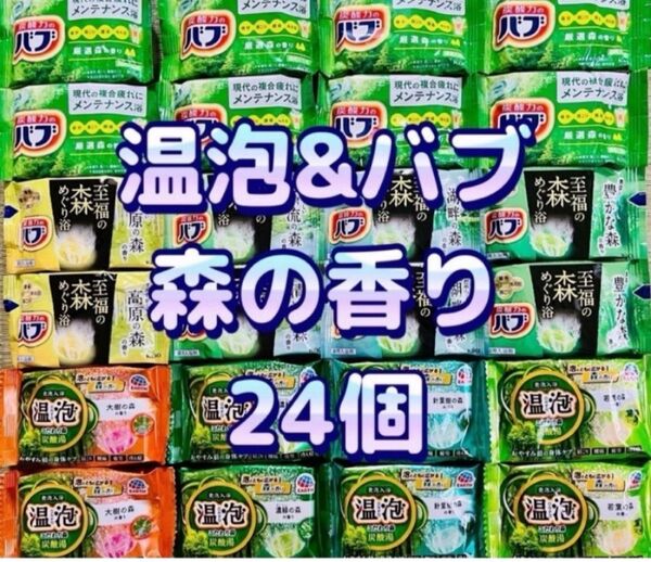 入浴剤 花王 バブ kao 温泡 アース製薬 森の香り 9種類24個