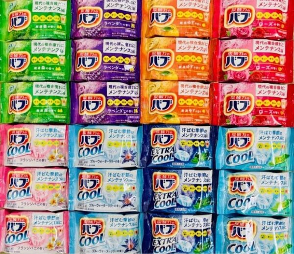 入浴剤 cool 花王バブ 定番 8種類24個 色付き透明湯 期間限定