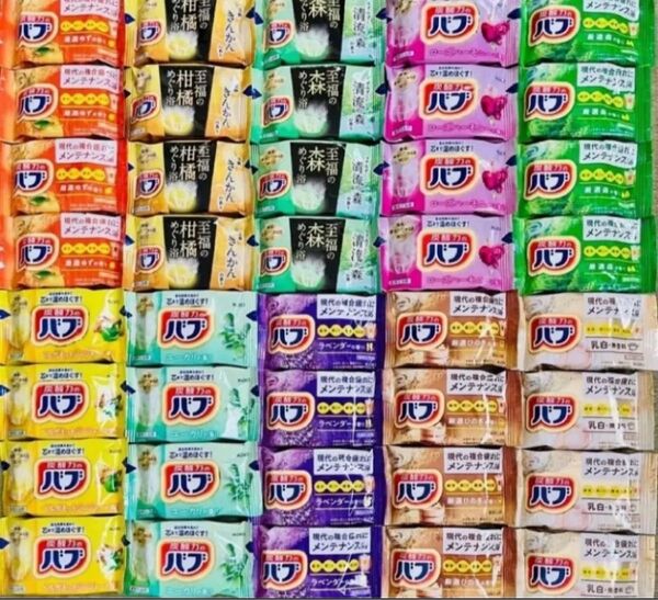 ①バブ 花王バブ kao にごり湯 10種類40個 薬用入浴剤
