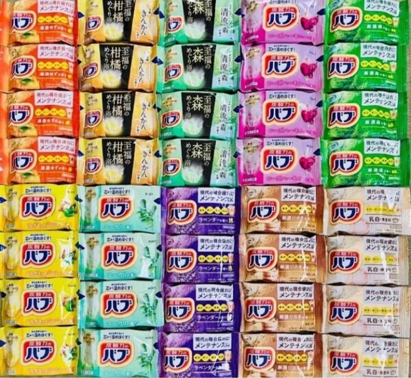 ①バブ 花王バブ kao にごり湯 10種類40個 薬用入浴剤