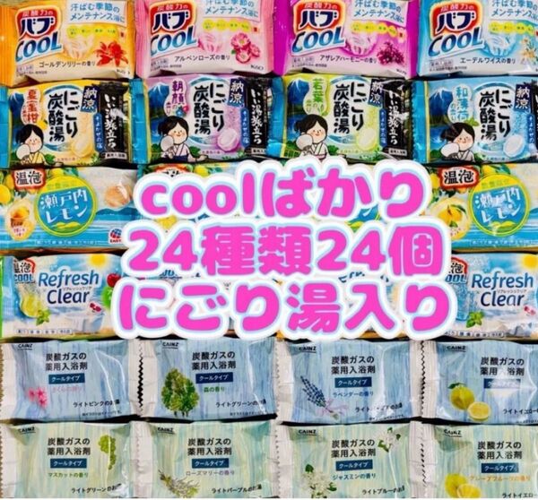 ③入浴剤 温泡 にごり湯 透明湯 バブ 24種類24個 coolばかり フラワースプラッシュ