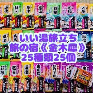 白元アース いい湯旅立ち 入浴剤 25種類 25個 詰め合わせ にごり湯 お試し1錠 旅の宿 金木犀の香り