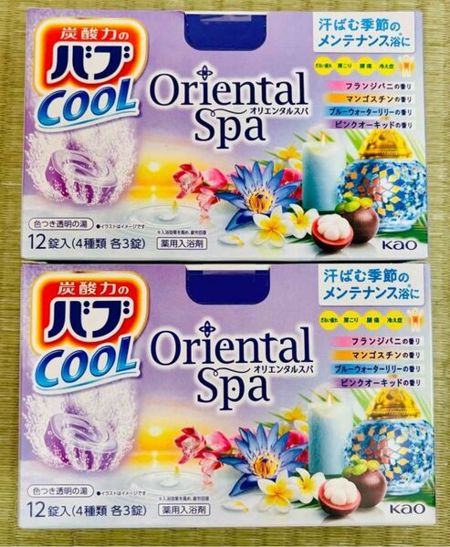 入浴剤 cool 花王バブ 炭酸湯 色つき透明湯 花王 kao 4種類24個 お試し オリエンタルスパ クール
