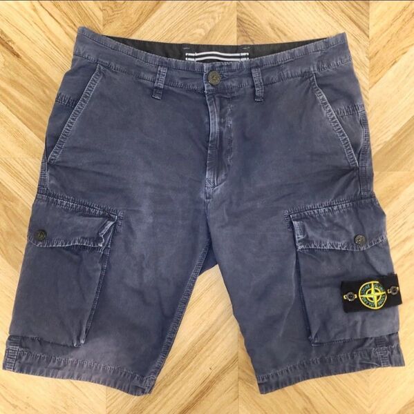 【QR認証済】STONE ISLAND ストーンアイランド ハーフカーゴパンツ ハーフパンツ