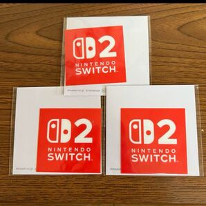 【即日発送】Nintendo Switch2 ロゴデザインステッカー 3枚セット 非売品