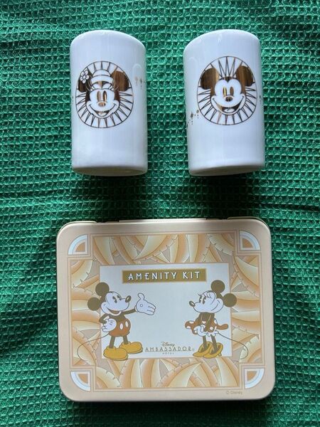 非売品 東京ディズニーリゾート ソルト&ペッパーミニボトルとアメニティ缶 ホテル宿泊ノベルティ