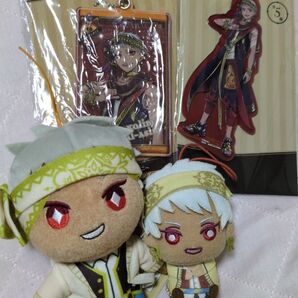 ツイステ カリム ぬいぐるみ マスコット アクリルキーホルダー パスケース 4点セット