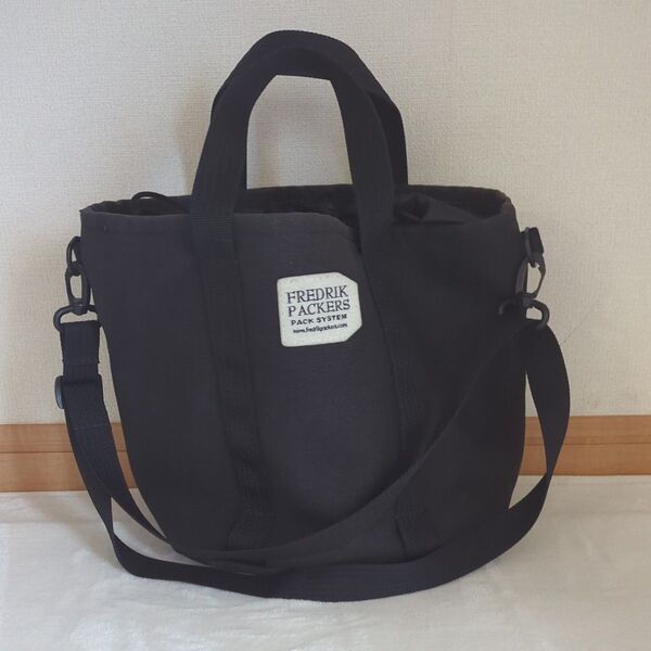 フレドリックパッカーズ 2409092 ハンドバッグ 2WAY ショルダーバッグ ブラック 黒 FREDRIK PACKERS
