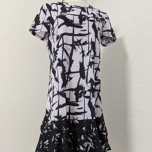 【3点で送料半額・5点で送料無料】A235 ストレッチ シルク 100% 絹 フレアー ワンピースチュニック フリル カットソー