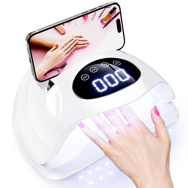 ジェルネイル ライト ネイルライト 【2025業界初・80W・72灯・白色光・LED&UVライト・タッチパネル操作・低ヒートモード