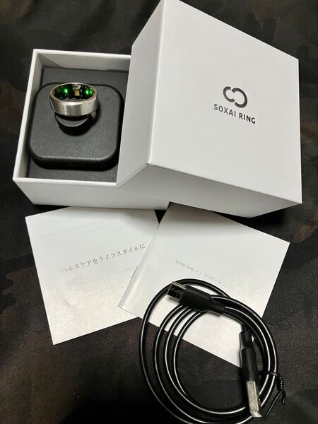 【良品、バッテリー良、不具合無し】SOXAI RING スマートリング シルバー 18