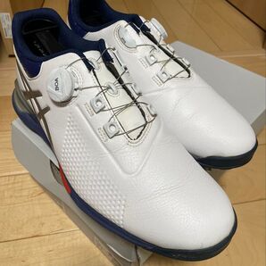 【7ラウンド使用】【美品】アシックス ゴルフシューズ ゲルエース ゲルエースプロ tgn923