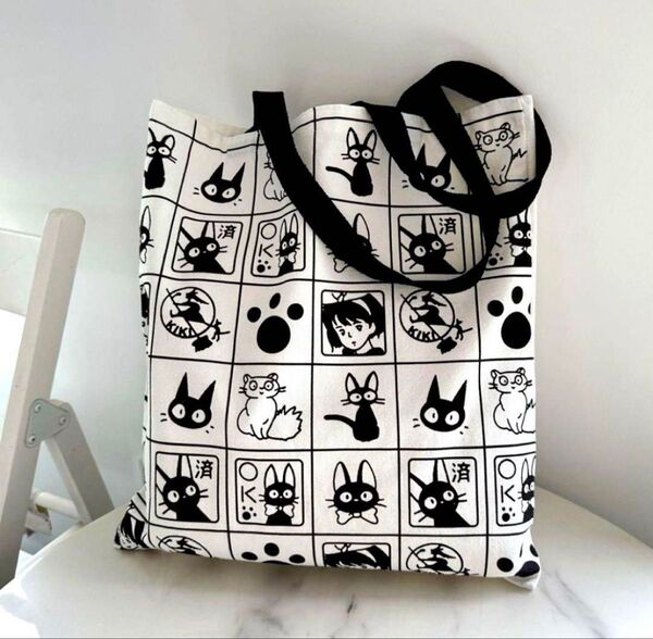 【新品】魔女の宅急便 レディーストートバッグ エコバック 35×40cm 帆布