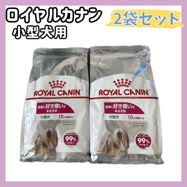 ロイヤルカナン ミニ エクシジェント(食事に好き嫌いがある犬用)800g x2個